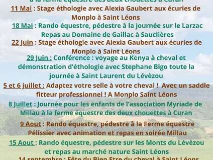 Rando équestre et pédestre - Ferme équestre les Pélissiers