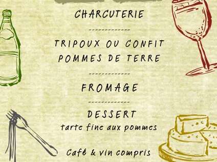 Déjeuner Combelles Aveyron Vacances