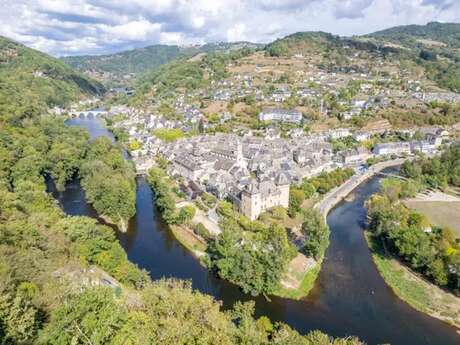 Panorama de la Confluence à Entraygues sur Truyère