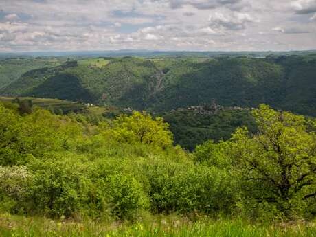Panorama depuis le Belvédère de Rouens à Saint Hippolyte