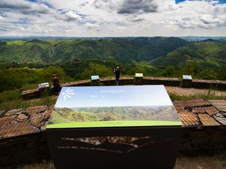 Panorama depuis le Belvédère de Rouens à Saint Hippolyte