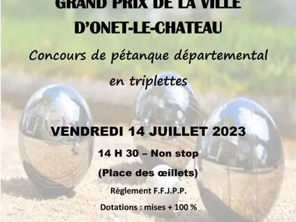 Concours de pétanque à Onet-le-Château