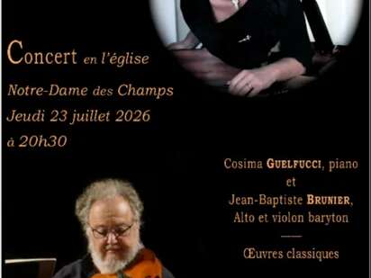 Concert de musique classique à Notre Dame des Champs