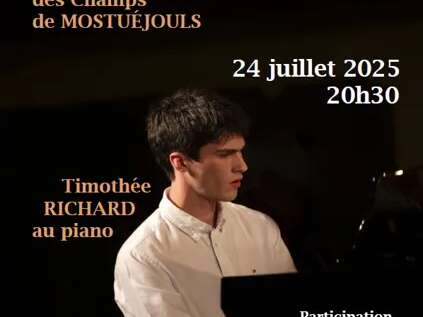 Concert de musique classique, Thimothée Richard au piano
