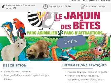 Sortie au jardin des Bêtes à Gages avec le Centre social de Rodez