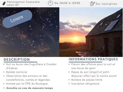 Nuit au buron sur l'Aubrac avec le centre social de Rodez