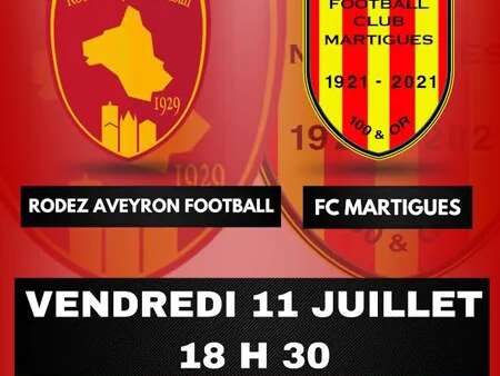 Match amical de foot Rodez - Martigues