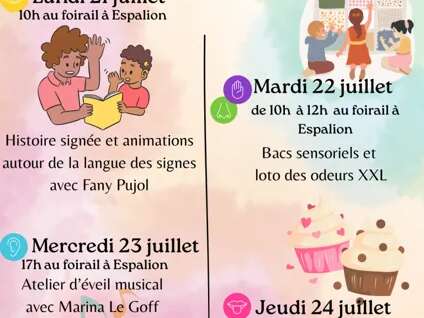 La semaine "Eveil des 5 sens"