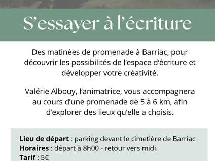 Balade - S'essayer à l'écriture