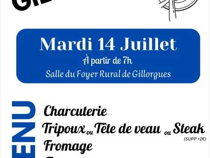 Déjeuner aux tripoux à Gillorgues