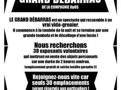 Spectacle " Le Grand Débarras" de la compagnie OpUS