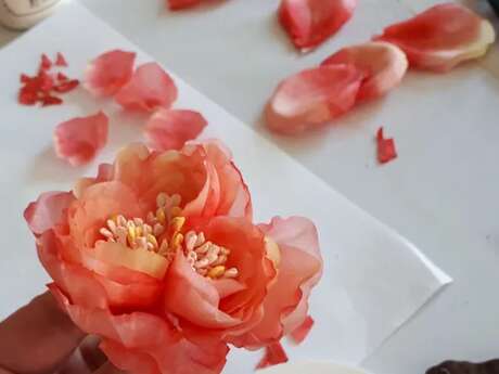 Atelier création de fleurs en soie