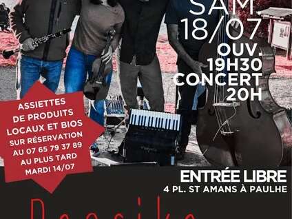 Apéro musical avec le quartet Paprika au Fournil " le Pain de Paulhe "