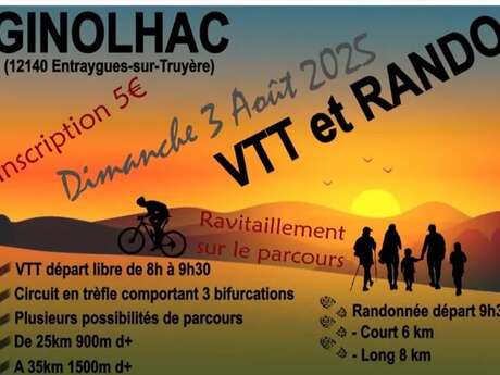 Rando pédestre et VTT à Ginolhac