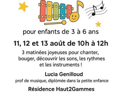 Stage d'éveil musical