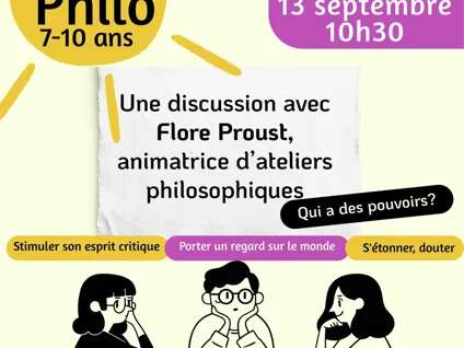 Atelier philo - 7 à 10 ans