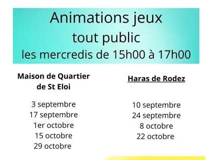 Ludothèque de Rodez : animations jeux hors les murs