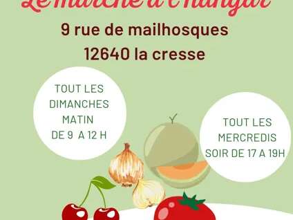 Le marché à l’hangar – Les Vergers Cressois