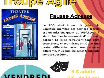 Théâtre, Troupe Agile : Fausse Adresse