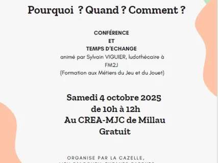 Conférence " jouer avec les tout-petits "