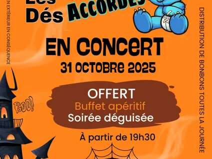 Soirée Halloween - Concert les Dés Accordés - La Mousse qui tâche