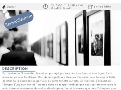 Exposition Songe d'une nuit étoilée Exposition Songe d'une nuit étoilée