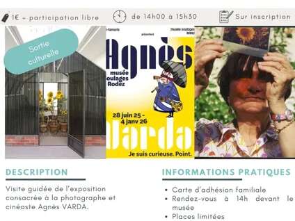 Visite de l'exposition Varda avec le Centre Social