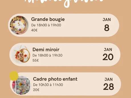 Atelier Art Floral : Grande Bougie