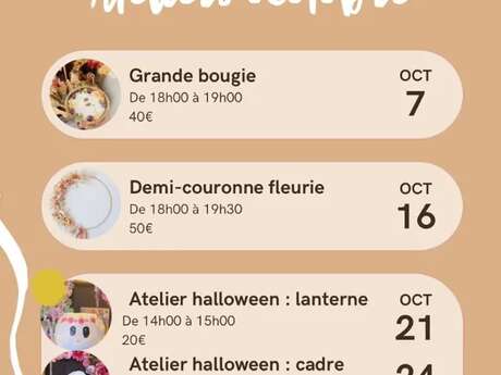 Atelier Art Floral : Grande Bougie
