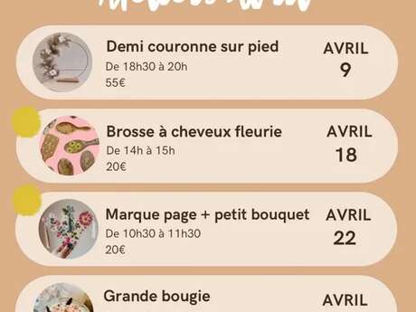 Atelier Art Floral : Grande Bougie