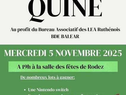 QUINE ASSOCIATIF DES ÉTUDIANTS LEA RUTHÉNOIS