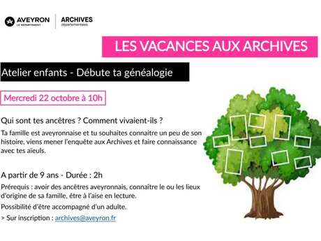Les vacances aux archives
