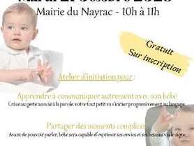 Atelier "signer avec bébé"