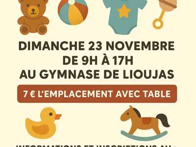 Braderie petite enfance au Lioujas Braderie petite enfance au Lioujas