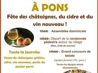 Randonnées de la fête des châtaignes à Pons