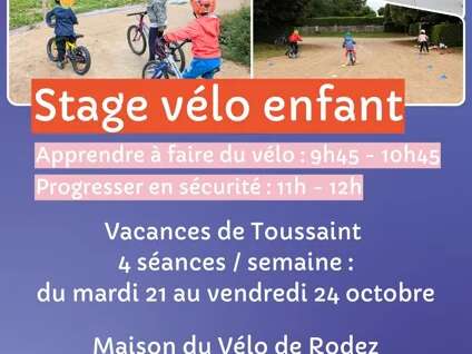 Stage Vélo pour enfants