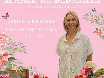 Séance de dédicaces avec Sarah Berthier