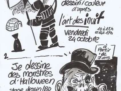 Stage de dessin pour les enfants vacances de la Toussaint - Vieux Moulin