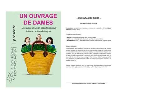 Théâtre "Un ouvrage de dames" Théâtre "Un ouvrage de dames"