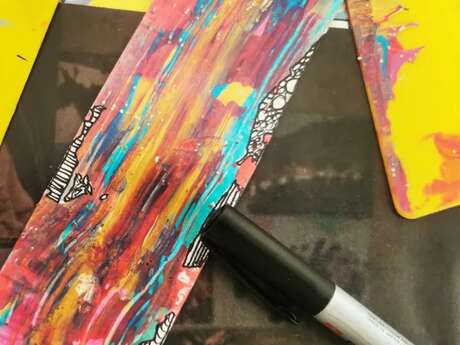 1er dimanche du mois : atelier "Marque-page abstrait"