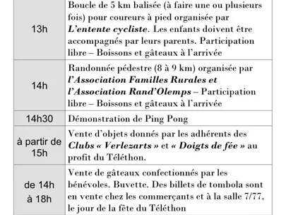 Téléthon à Olemps