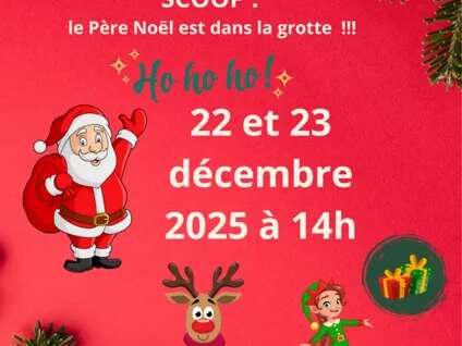 Le Père Noël est dans la grotte !! - Grotte de Dargilan