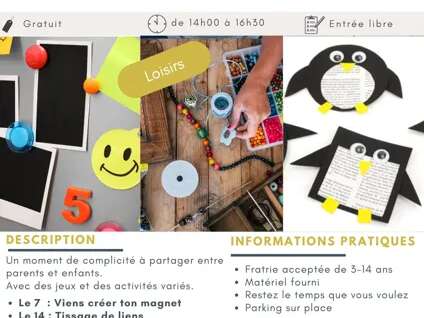 Activités parents & enfants (6-11 ans)