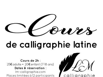 COURS DE CALLIRAPHIE LATINE