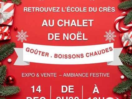 Chalet de Noël  de l'école du Crès
