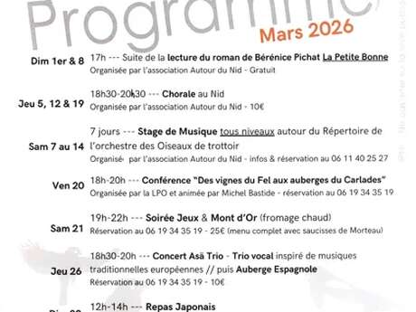 Programme du Nid à Roussy