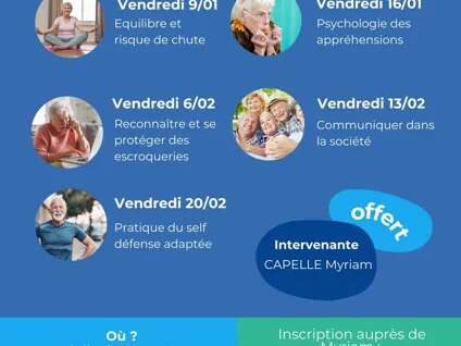 Ateliers de prévention : "Être serein au quotidien, comprendre ses appréhensions et agir"