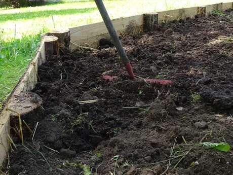 Atelier création d'une butte en permaculture