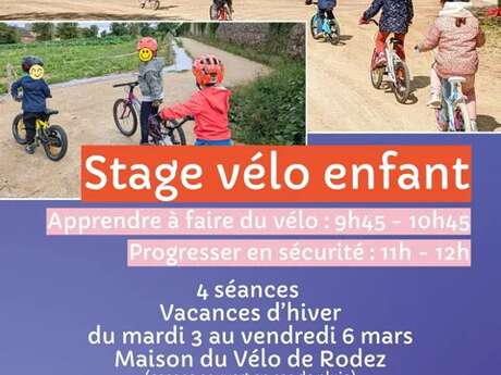 Stage de vélo - apprendre à faire du vélo