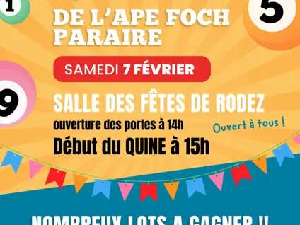 QUINE de l'APE Foch-Paraire